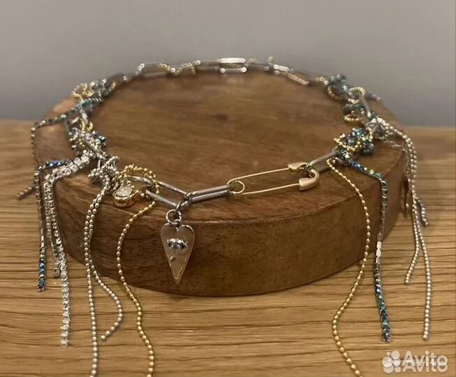 Колье чокер ручная работа