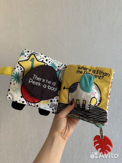 Мягкая книга для малыша motherbear / mothercare