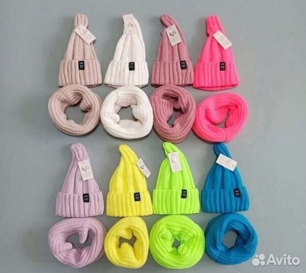 Комплект шапка + снуд