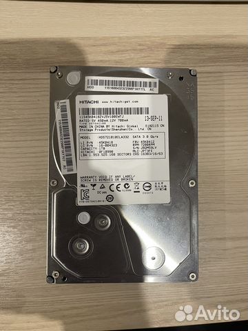 Жесткий диск для компьютера Hitachi 1Tb