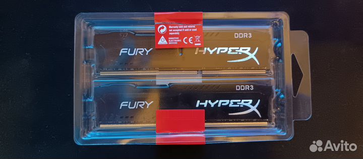 HyperX Оперативная память fury Black DDR3 16Gb