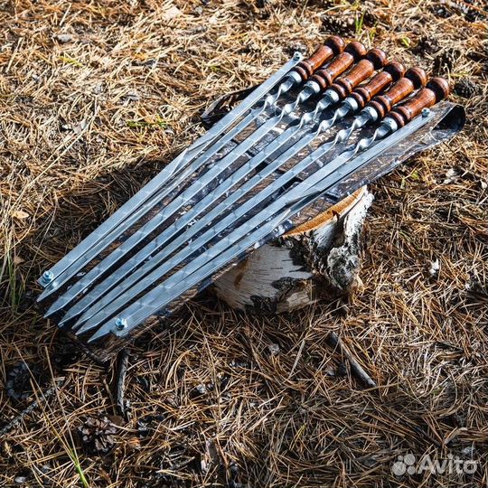 Набор шампуров 6шт в чехле 40см 3мм