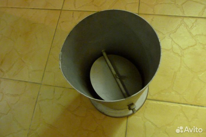 Труба - переход с шибером для котла угольн.-дровян