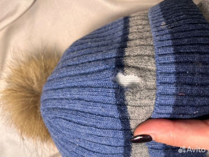 Шапка зимняя шерсть кашемир для мальчика 52-54