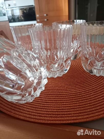 Хрустальные фужеры стаканы под виски