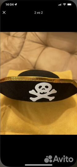 Пиратская шляпа треуголка