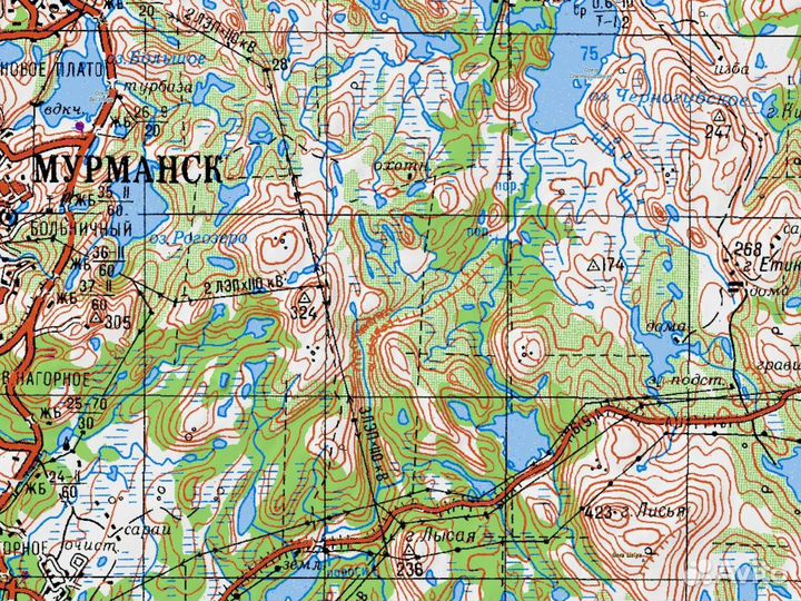Топографические карты Мурманской обл для Garmin