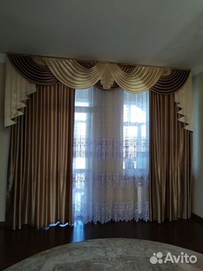 Шторы с ламбрекеном и тюлем