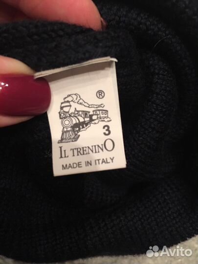 Итальянская шерстяная Шапка IL Trenino, размер 3
