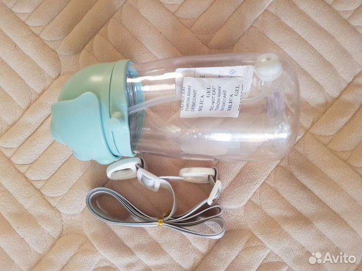 Поильник непроливайка с трубочкой