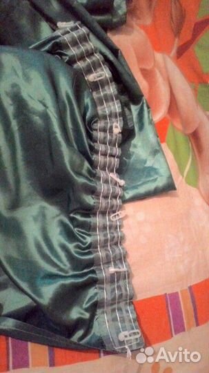 Шторы изумрудные