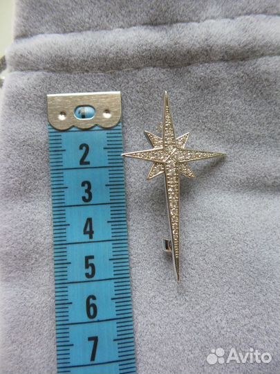 Бижу брошь Звезда Италия