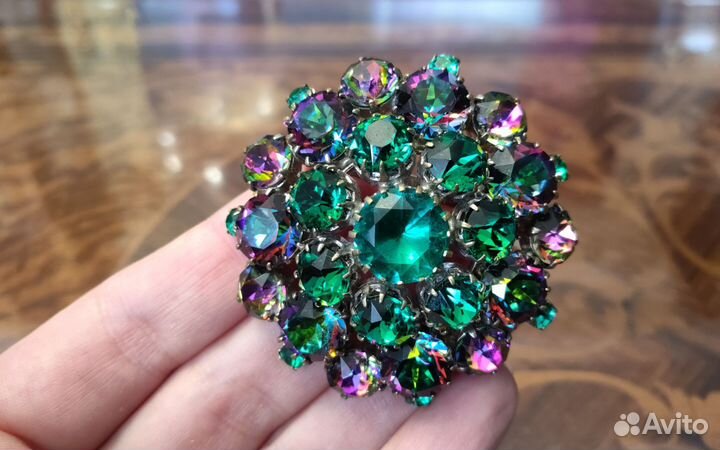 Брошь винтажная чехия