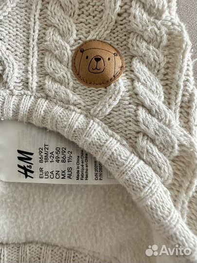 Шапка варежки hm