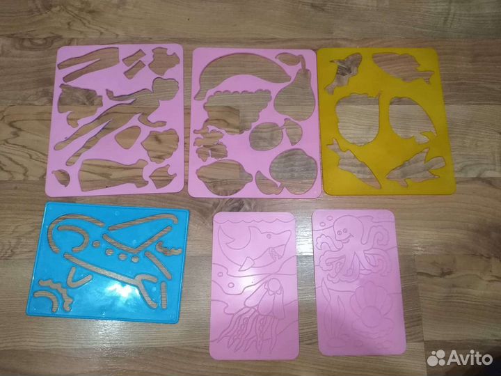 Доска магнитная Магнитишка азбука, трафареты и др