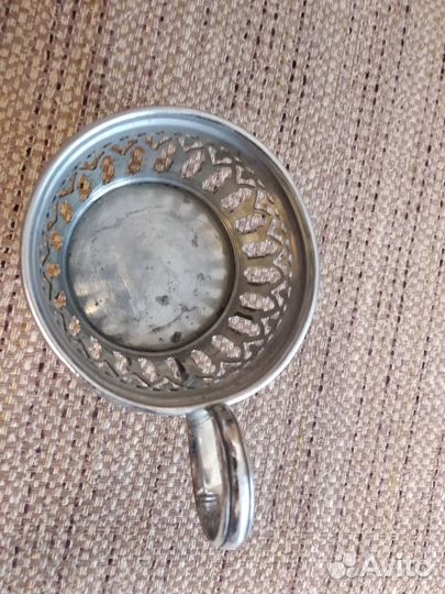 Антикварный подстаканник Братья Бух