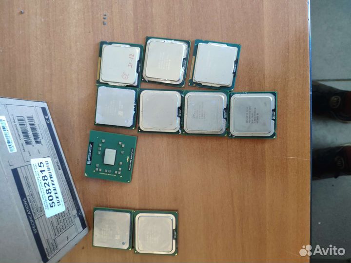 Процессоры intel старые разные
