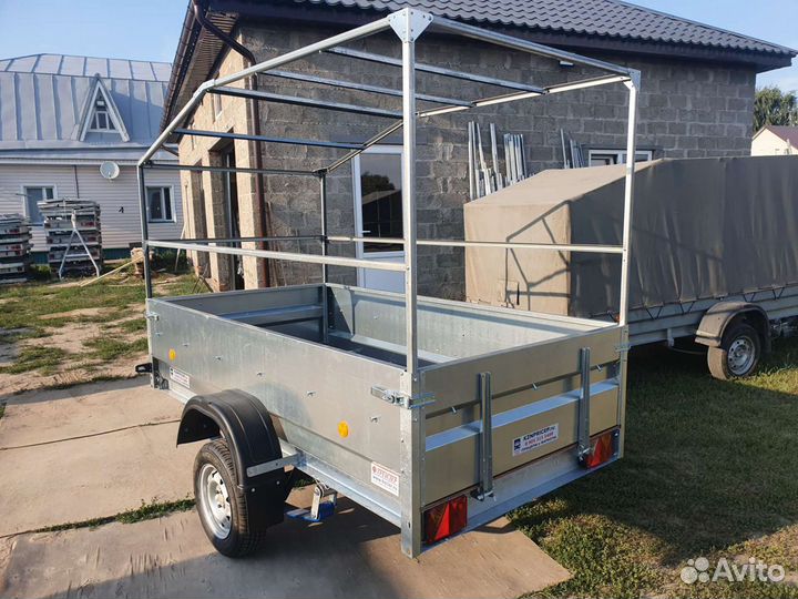 Прицеп оцинк 2.6х1.35 Высокий борт Прораб Трейлер
