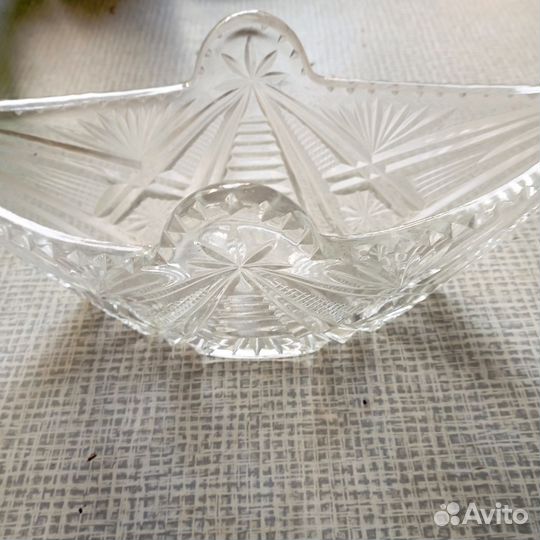 Хрустальная конфетница СССР