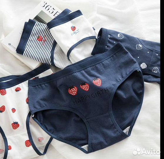 Трусы женские набор средняя посадка пакетом 5 штук