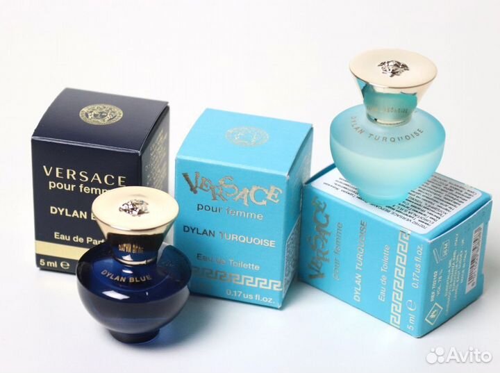 Versace Dylan Blue и Dylan Turquoise 5 мл миниатюр