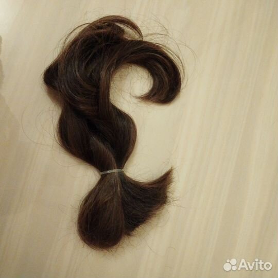 Волосы натуральные 25 см, густые