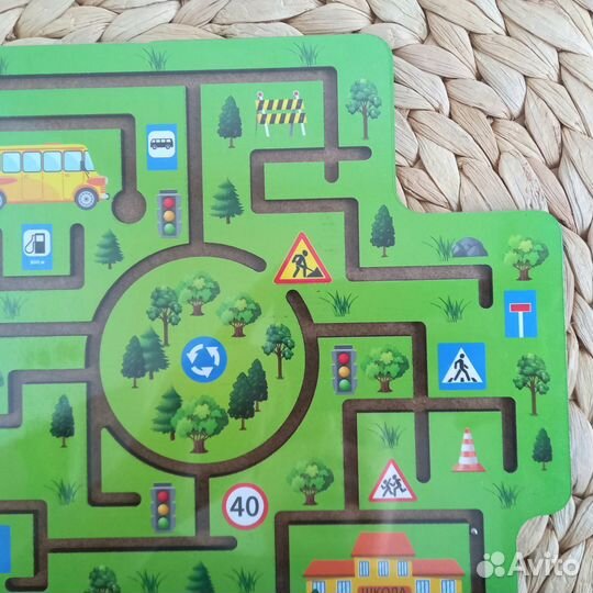 Лабиринт с шариком, развивающая игра