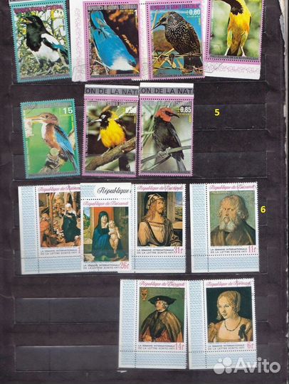 Гашеные марки мира н