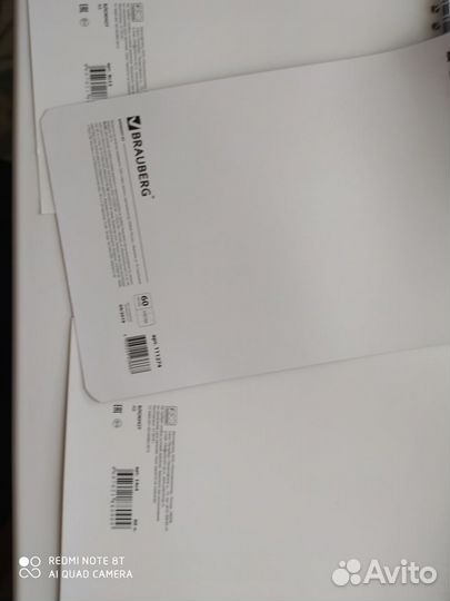 Блокноты, клетка, новые