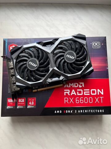 Видеокарта Radeon RX 6600 XT mech 2X 8G
