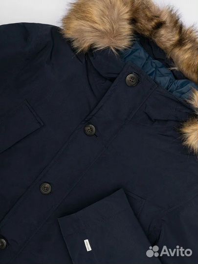 Мужская парка L timberland parka scar ridge синяя