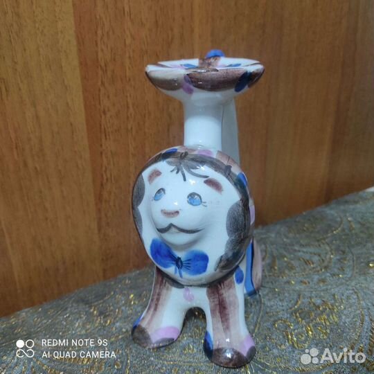 Подсвечник керамический Лев зик