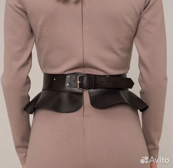 Пояс баска натуральная кожа