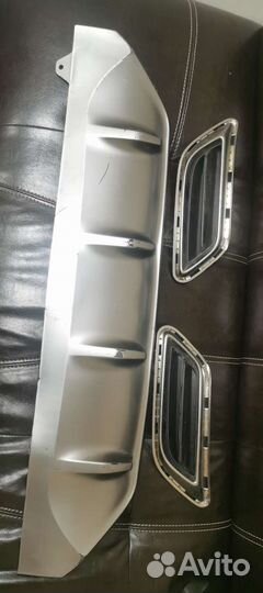 Накладки на задний бампер kia k5