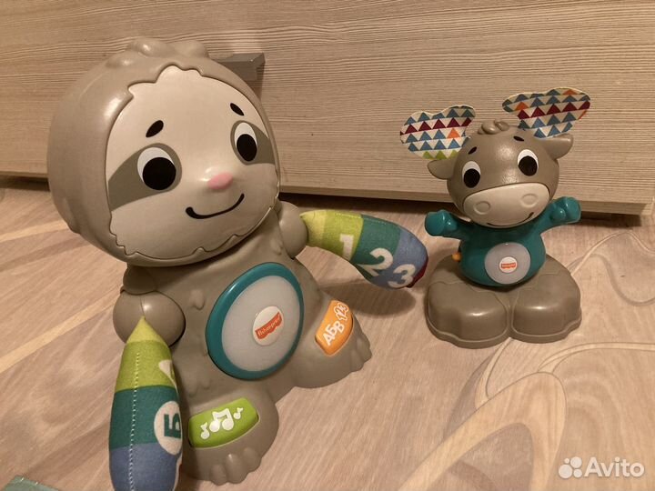 Fisher price ленивец и лось