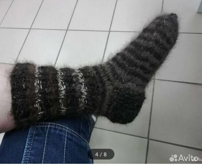 Носочки из шерсти собаки