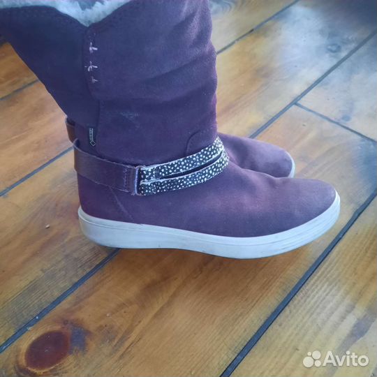 Зимние сапоги ecco для девочки 32 33 размер