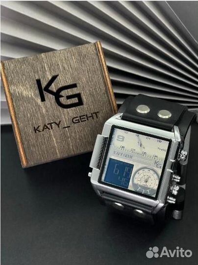Наручные часы Katy Geht Крупные, серебристый