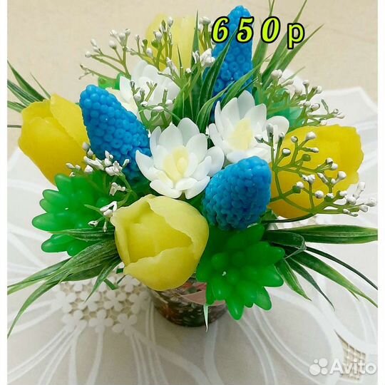 Букет цветов из мыла