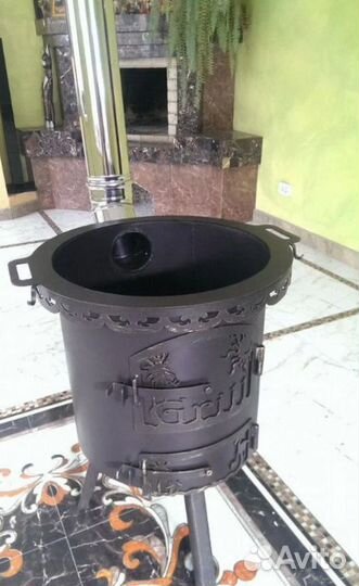 Печь под казан с любым логотипом