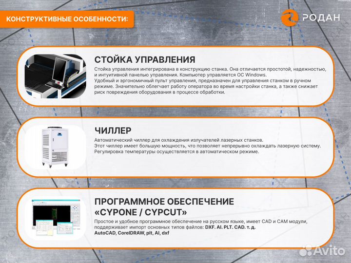 Оптоволоконный лазерный станок 1530 S (1000W)