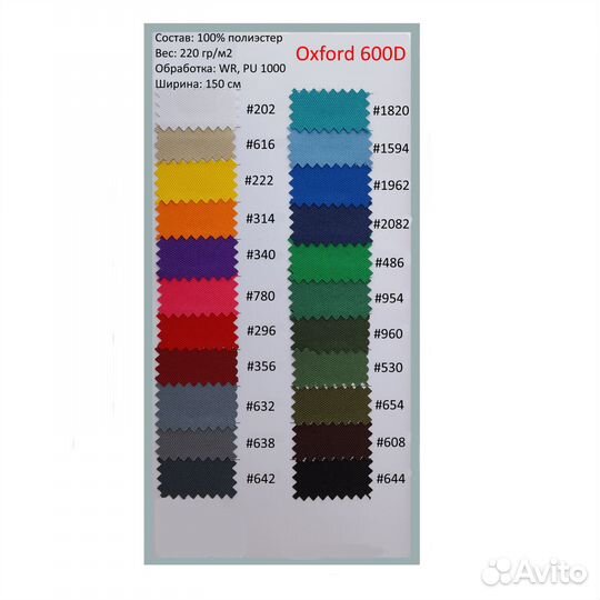 Ткань Оксфорд на отрез, Уличная ткань