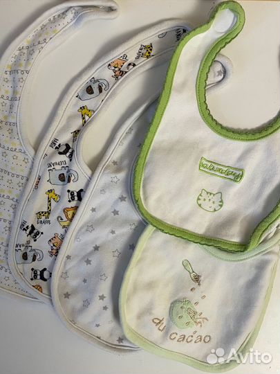 Тарелка, ложка, вилка, нагрудник Beaba