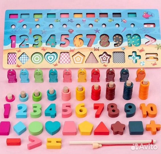 Развивающая логарифмическая доска новая