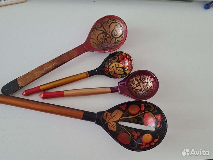 Ложки деревянные хохлома