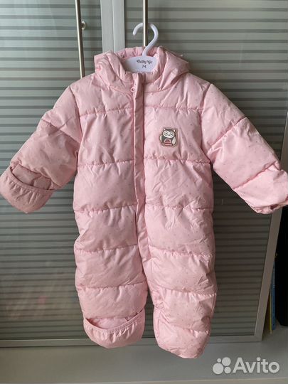 Джинсовый комбинезон для девочки 74