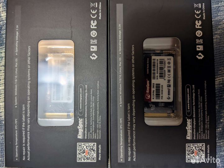 Ssd m.2 nvme PCIe KingSpec 128 GB 256 GB