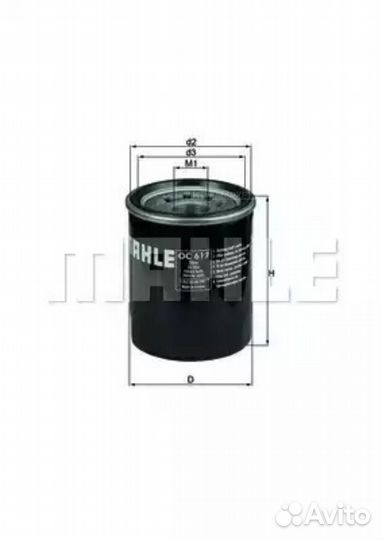 Mahle OC 617 Фильтр масляный