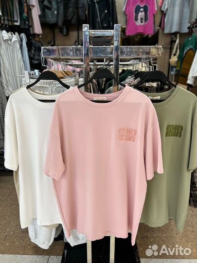 Футболка Miu Miu оверсайз