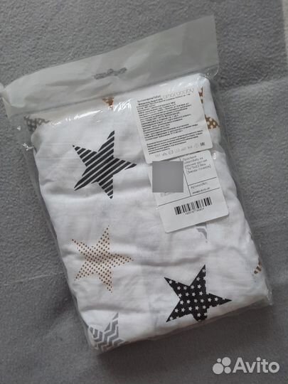 Новая простынь для дет.кроватки круглая